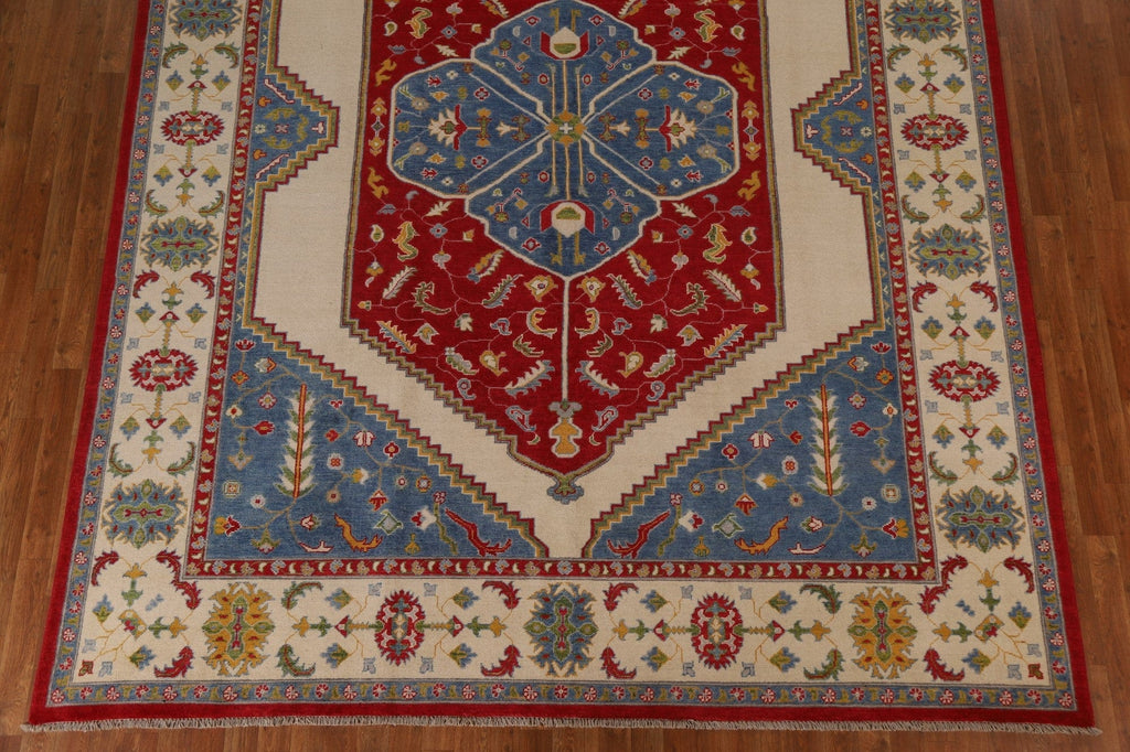 Geometric Kazak Oriental Area Rug 9x12