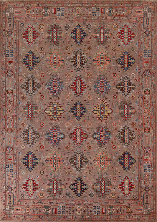 Geometric Kazak Oriental Area Rug 8x10