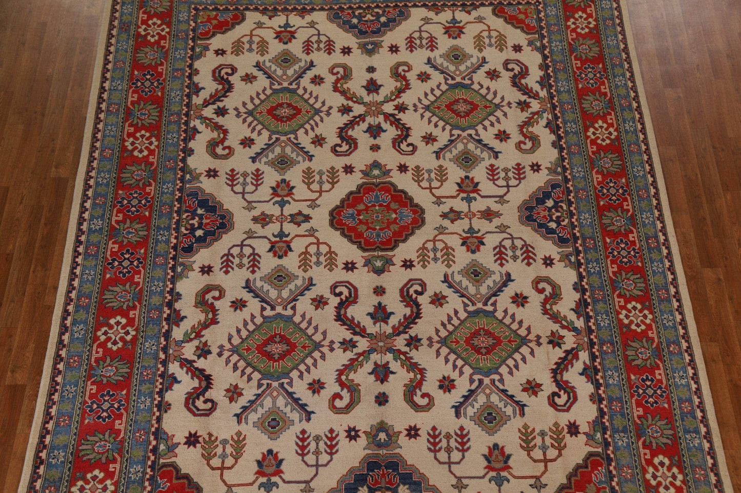 Geometric Kazak Oriental Area Rug 9x12