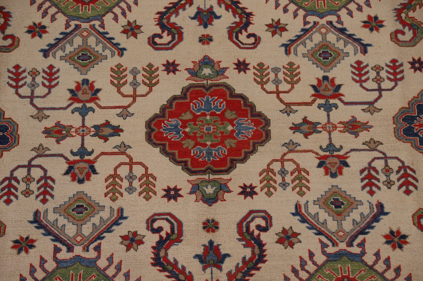 Geometric Kazak Oriental Area Rug 9x12