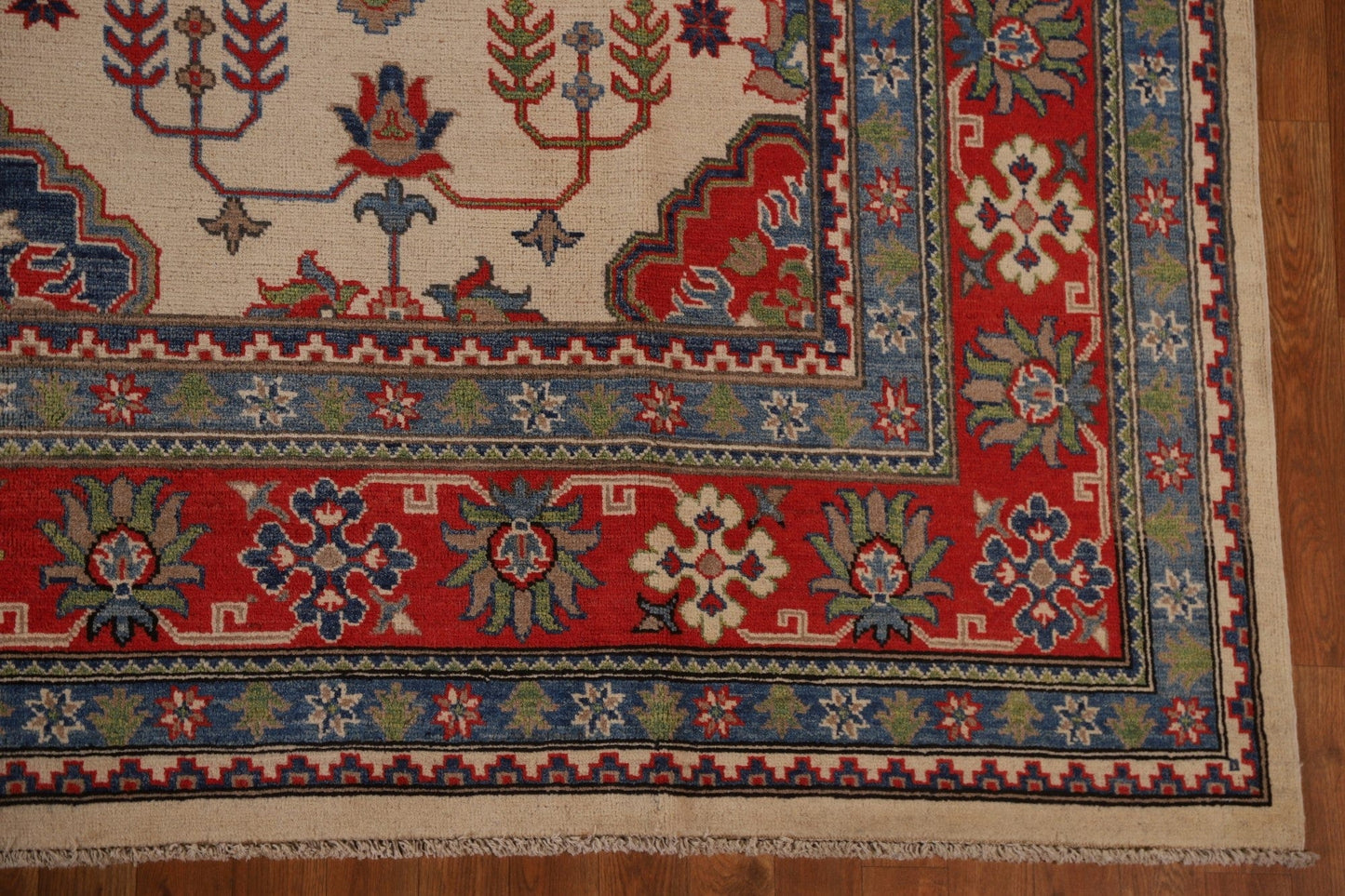 Geometric Kazak Oriental Area Rug 9x12