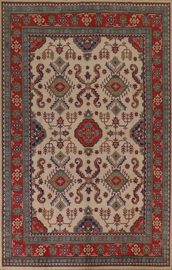 Geometric Kazak Oriental Area Rug 9x12