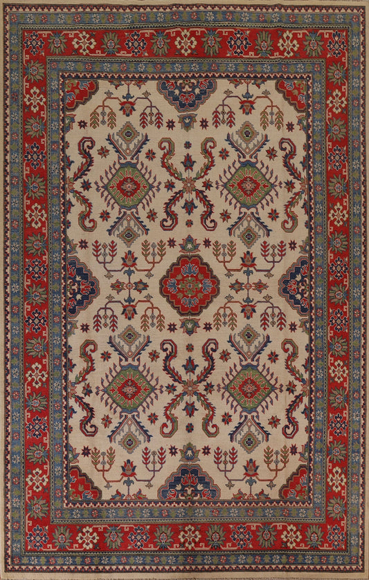 Geometric Kazak Oriental Area Rug 9x12