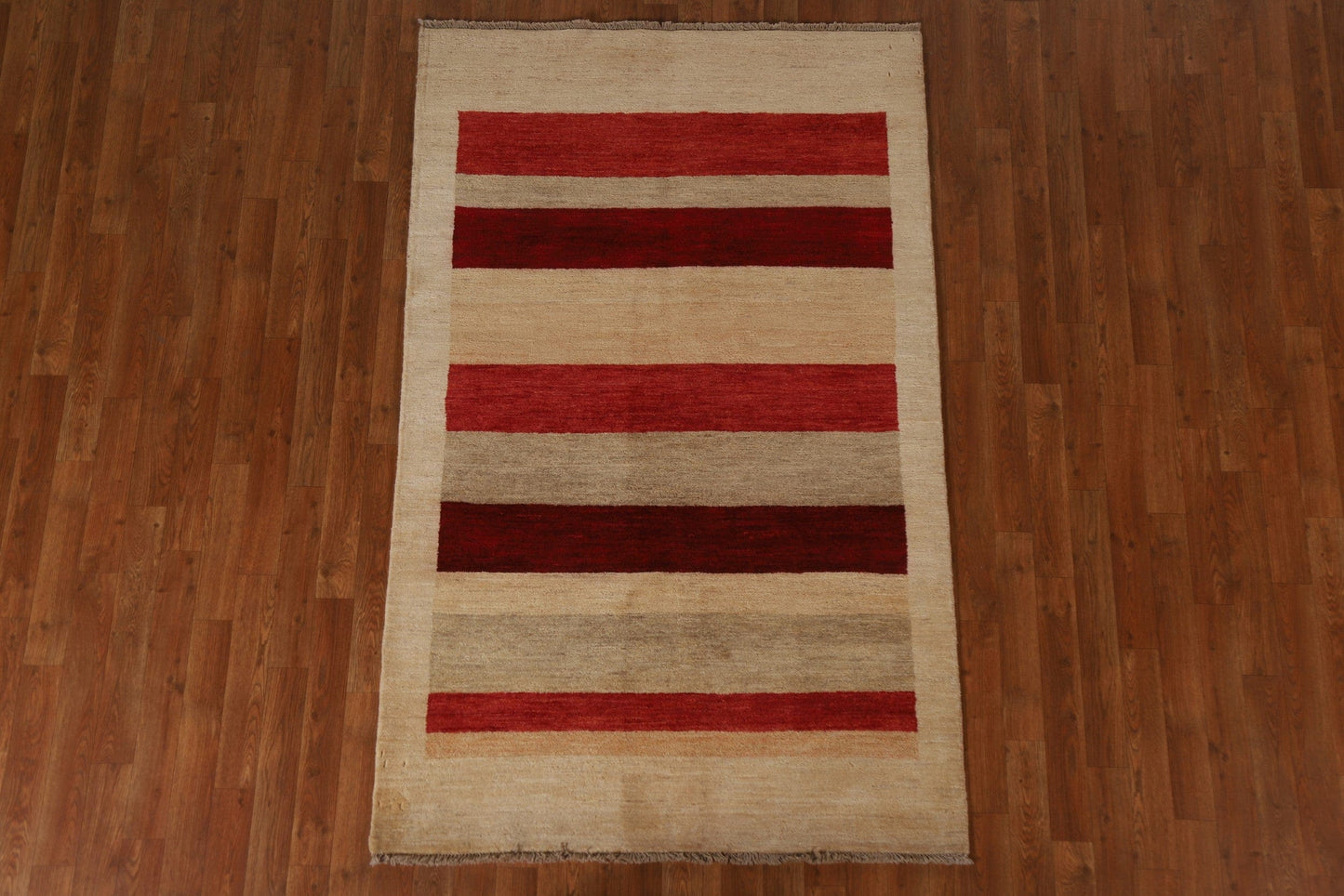 Handmade Gabbeh Kashkoli Area Rug 4x6