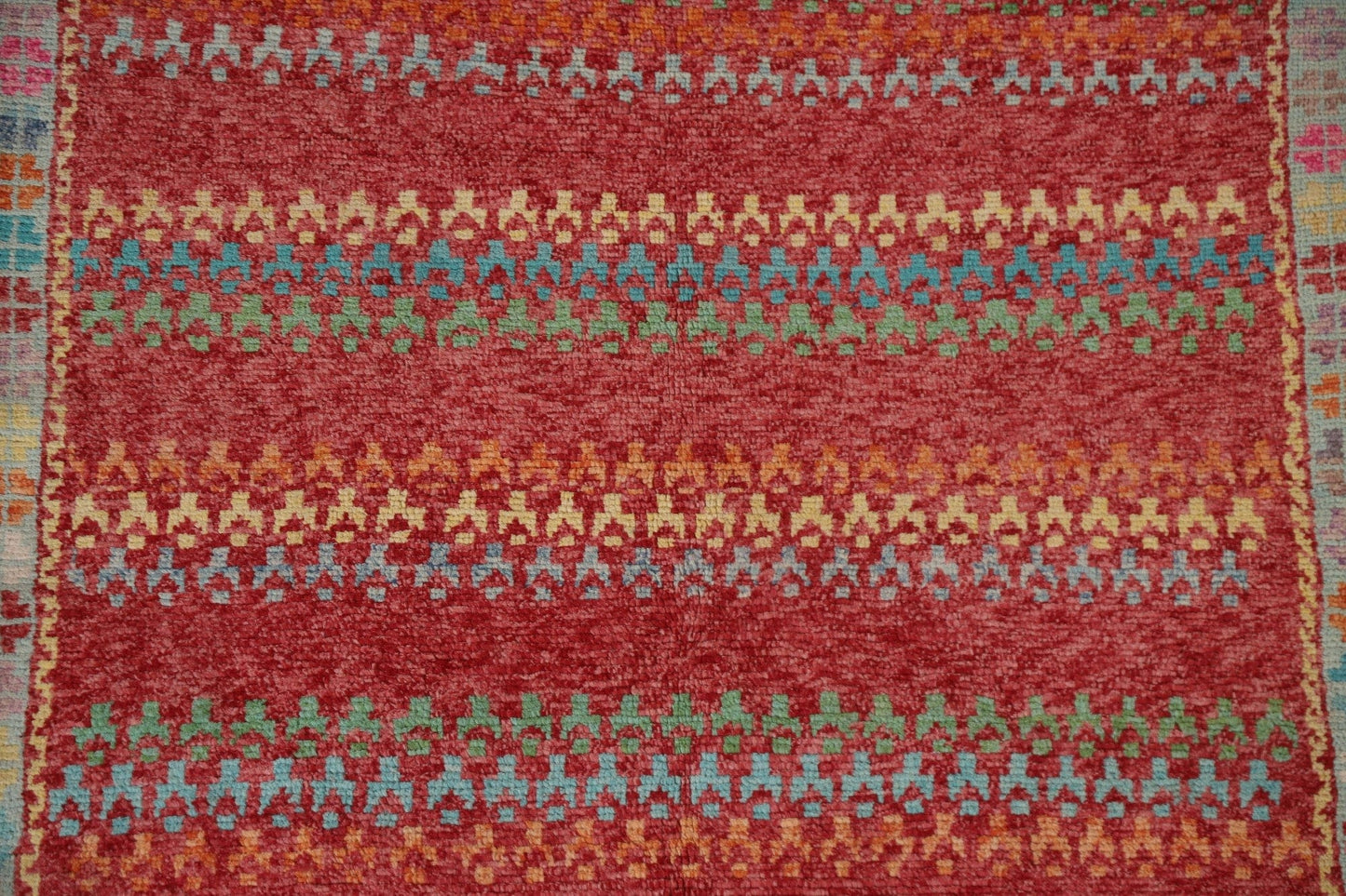 Geometric Gabbeh Kashkoli Area Rug 5x6