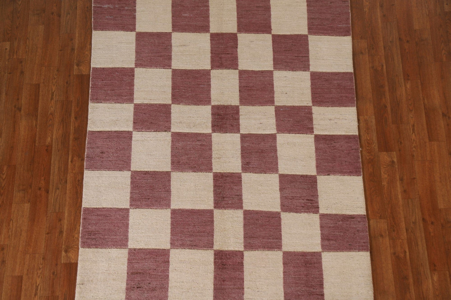 Checkered Gabbeh Kashkoli Modern Area Rug 5x7