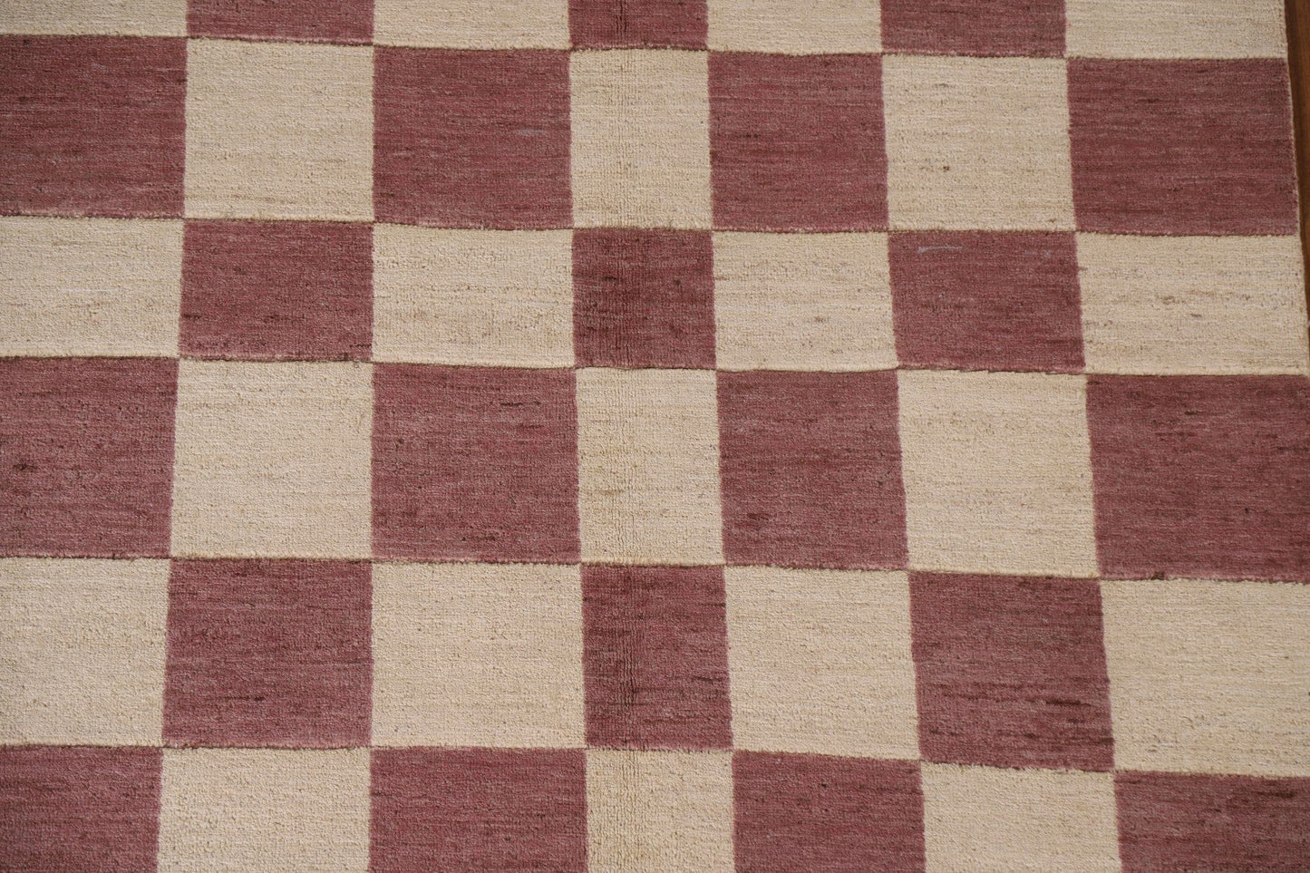 Checkered Gabbeh Kashkoli Modern Area Rug 5x7