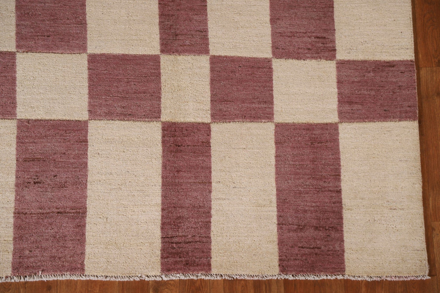 Checkered Gabbeh Kashkoli Modern Area Rug 5x7