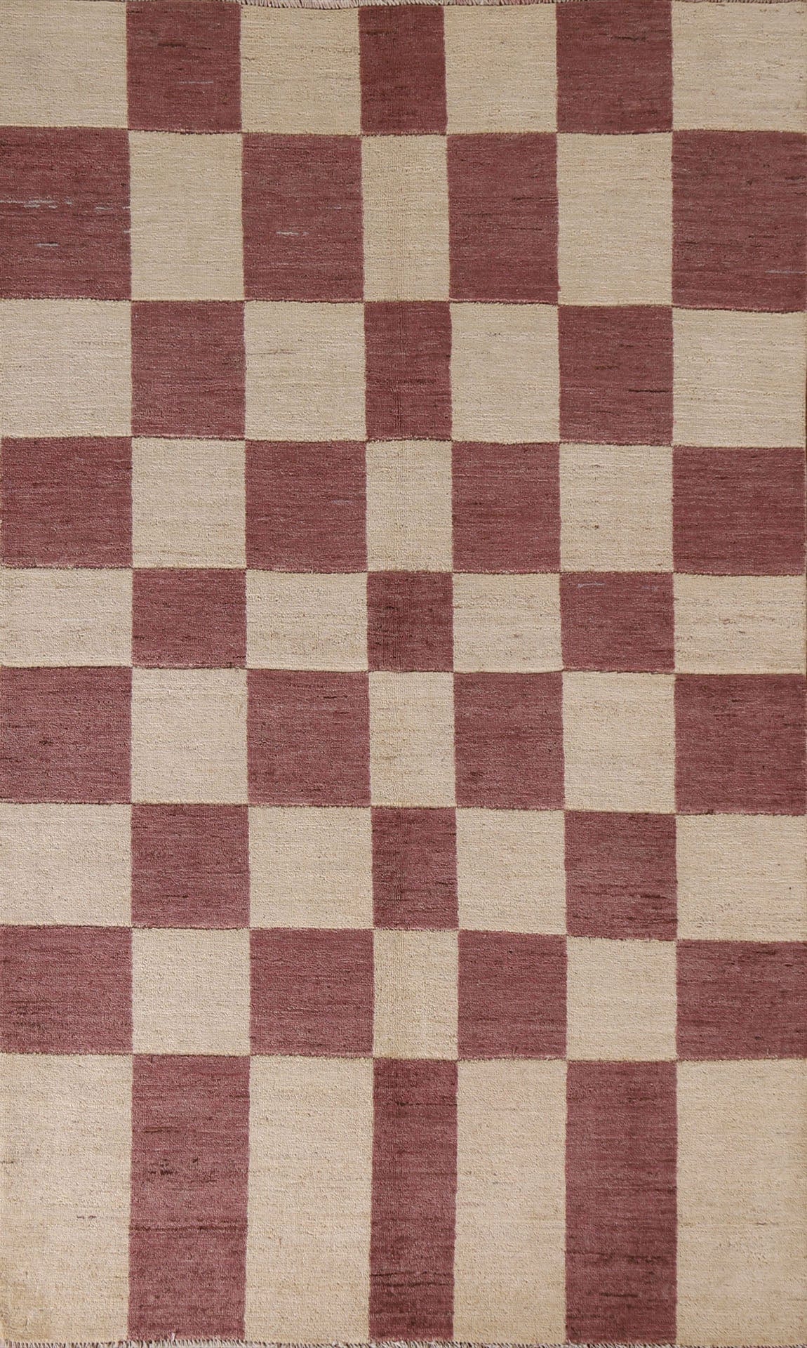 Checkered Gabbeh Kashkoli Modern Area Rug 5x7