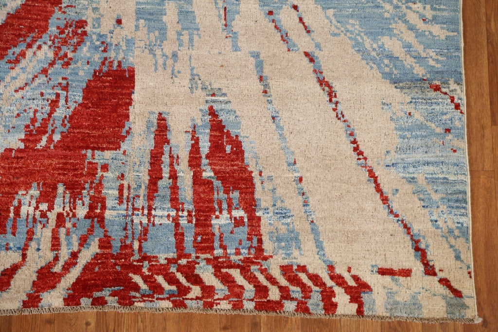 Abstract Gabbeh Kashkoli Wool Area Rug 5x7