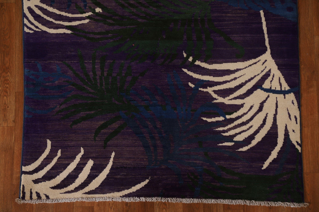 Contemporary Gabbeh Kashkoli Wool Area Rug 4x6