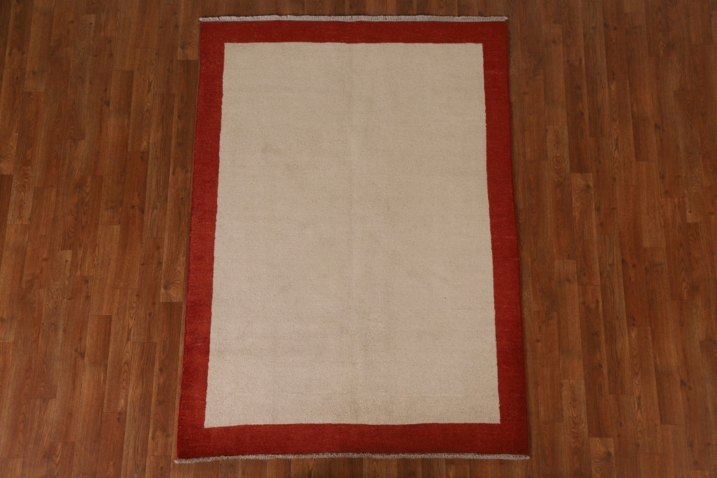 Handmade Gabbeh Kashkoli Modern Area Rug 4x6