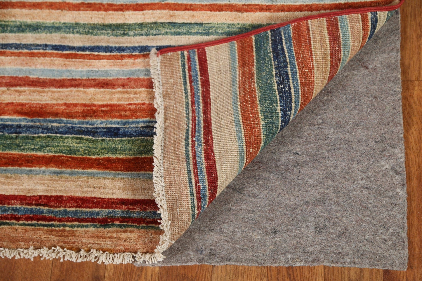 Striped Gabbeh Kashkoli Modern Area Rug 4x6