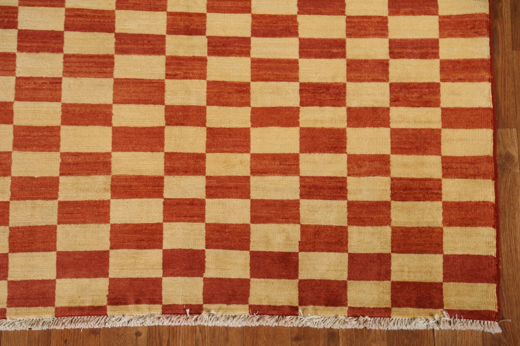 Checkered Gabbeh Kashkoli Oriental Area Rug 3x4