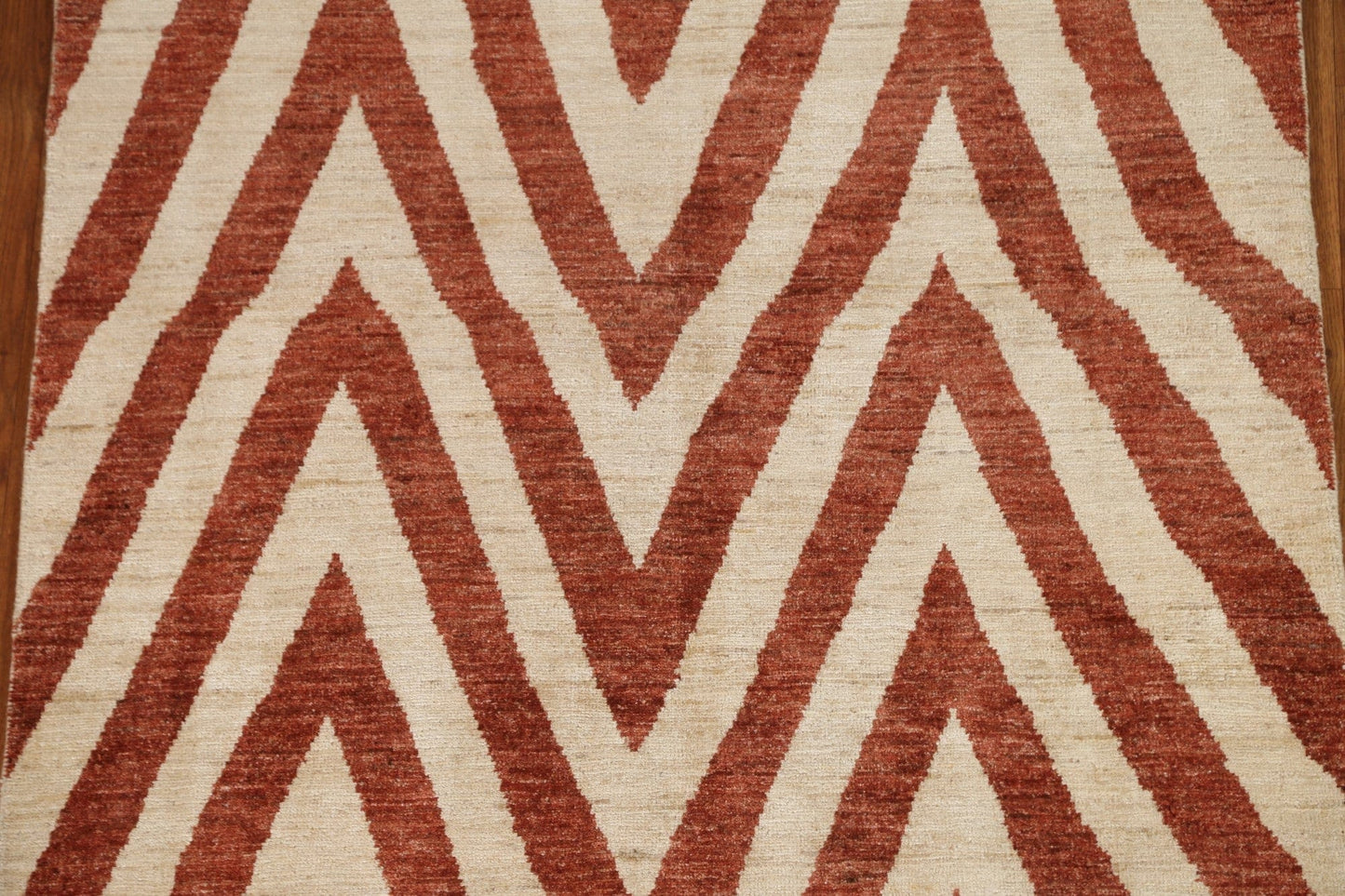 Chevron Gabbeh Kashkoli Wool Area Rug 4x6