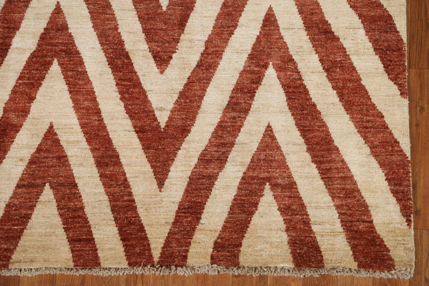 Chevron Gabbeh Kashkoli Wool Area Rug 4x6