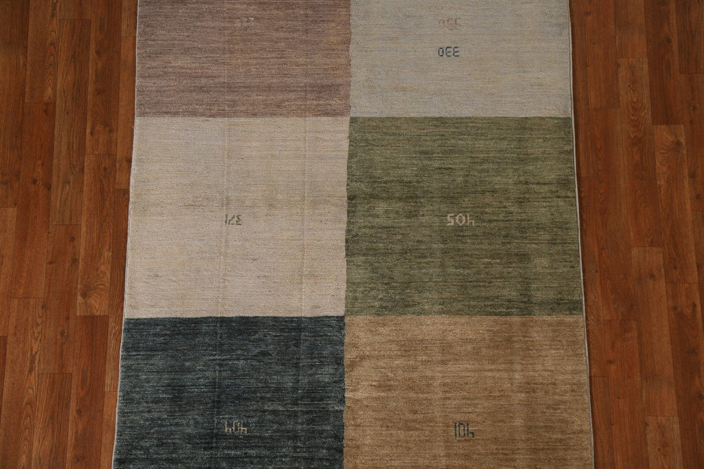 Handmade Gabbeh Kashkoli Modern Area Rug 4x6