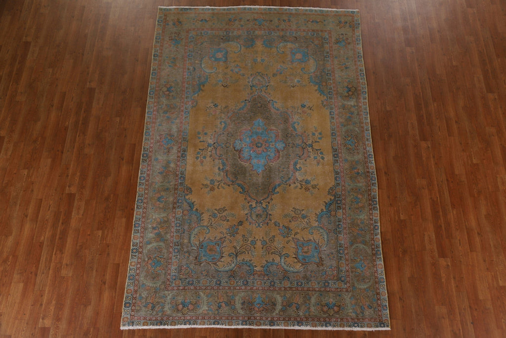 Over-Dyed Tabriz Persian Area Rug 6x10