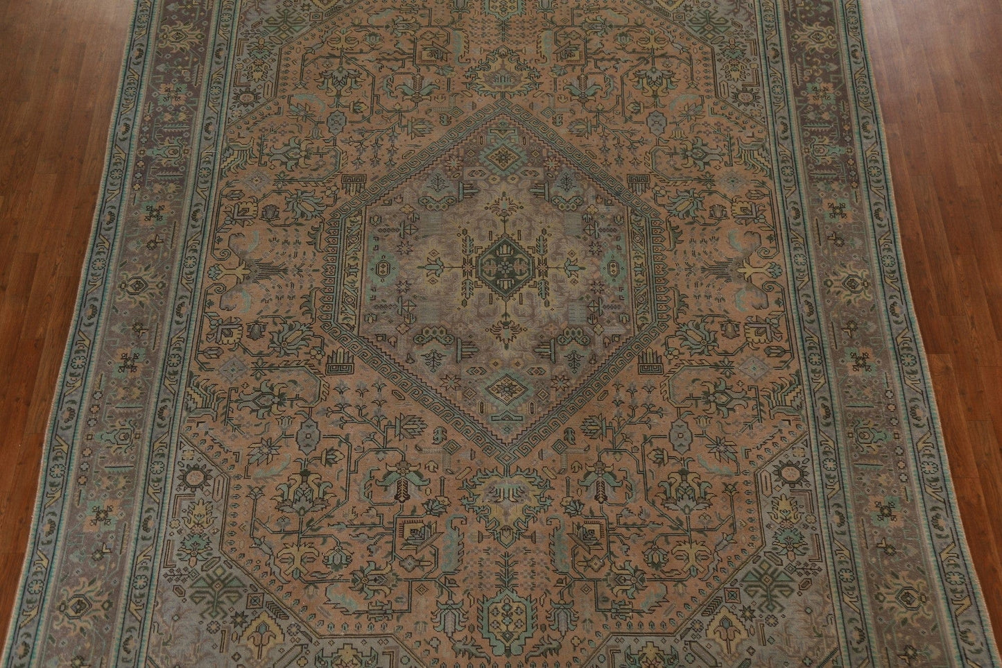 Vintage Tabriz Persian Area Rug 9x12