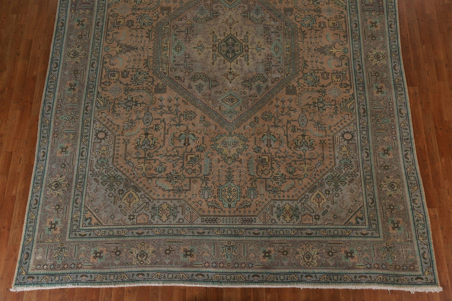 Vintage Tabriz Persian Area Rug 9x12