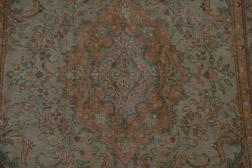 Over-Dyed Wool Tabriz Persian Area Rug 6x10