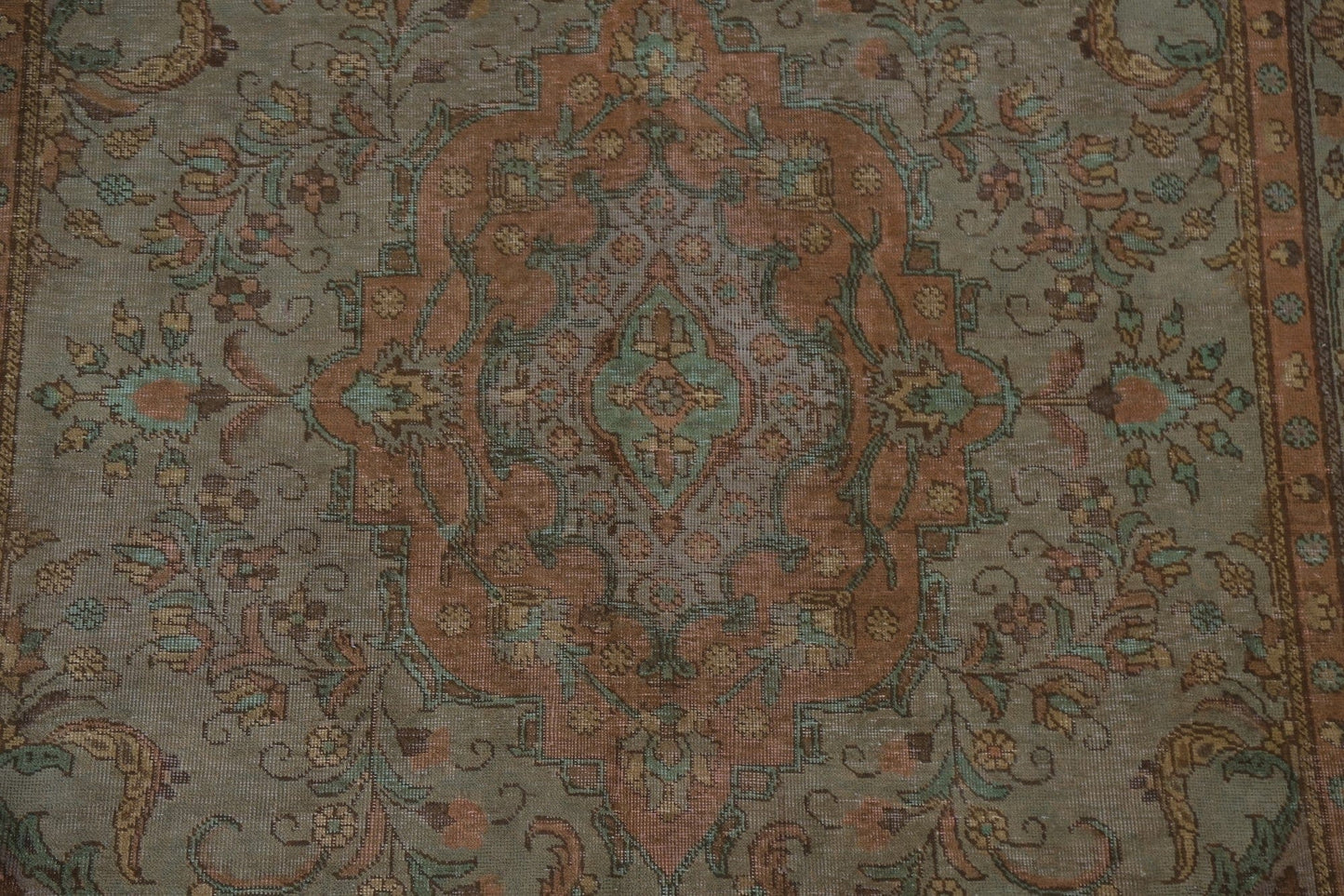 Over-Dyed Wool Tabriz Persian Area Rug 6x10