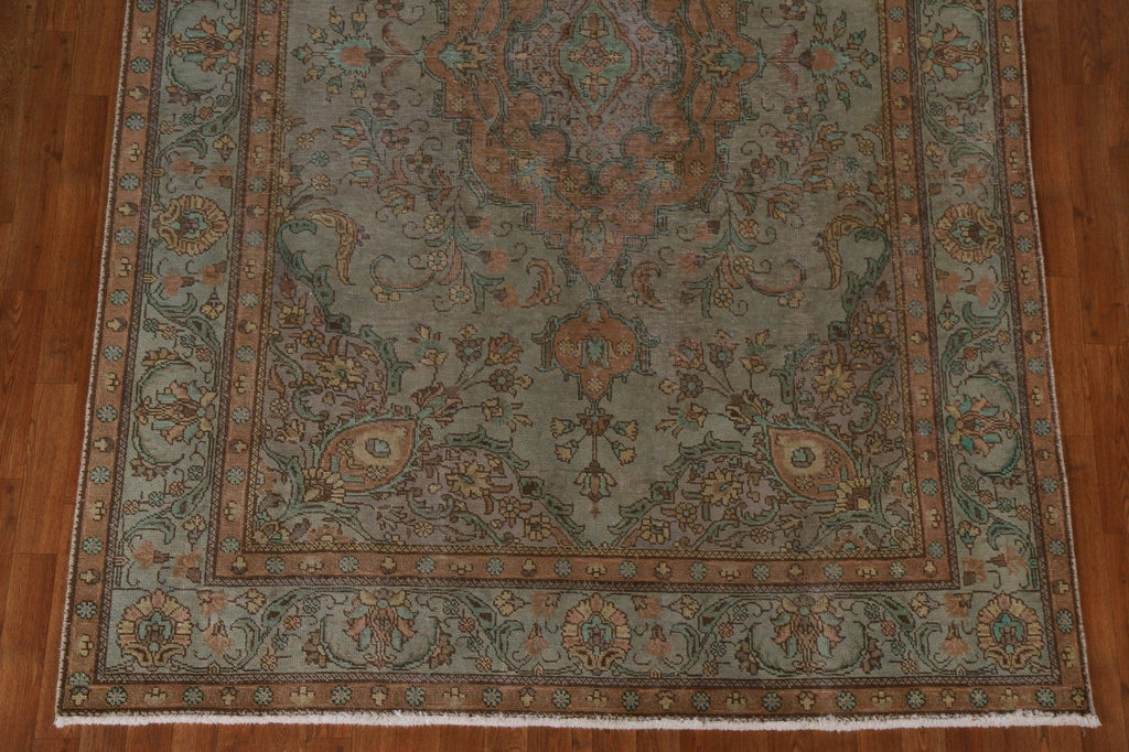 Over-Dyed Wool Tabriz Persian Area Rug 6x10