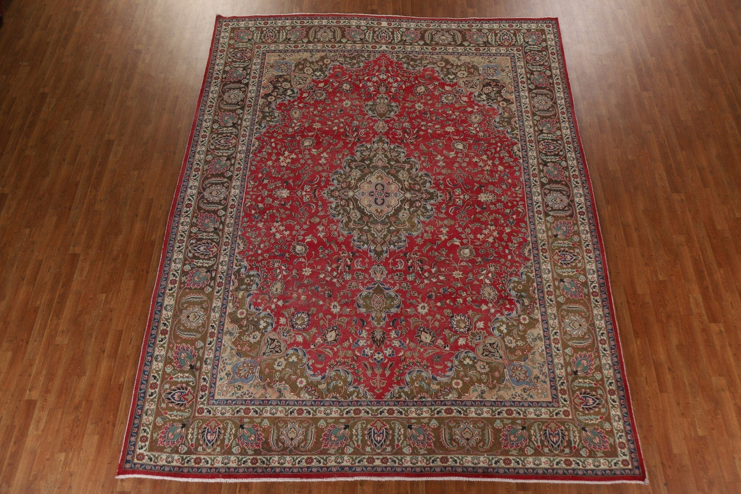 Traditional Mashad Persian Area Rug 10x13