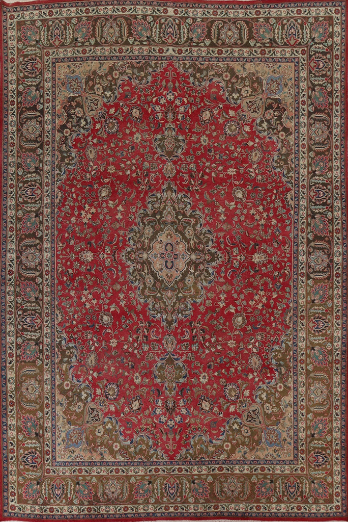 Traditional Mashad Persian Area Rug 10x13