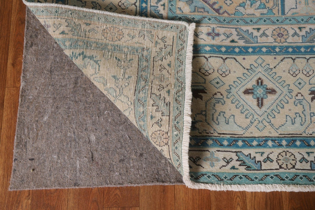 Distressed Over-Dyed Tabriz Persian Area Rug 9x12