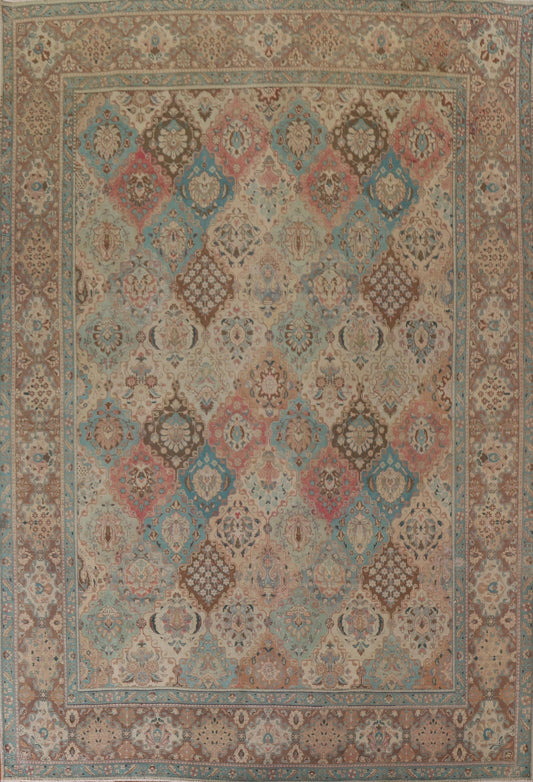 Vegetable Dye Antique Tabriz Persian Area Rug 10x12