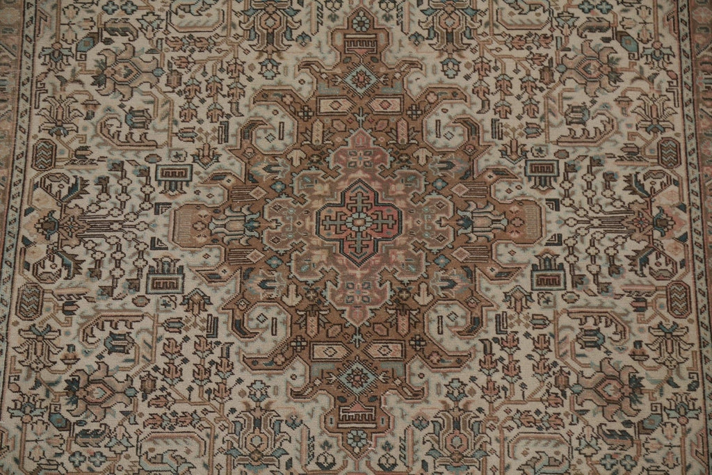 Distressed Tabriz Persian Area Rug 7x10