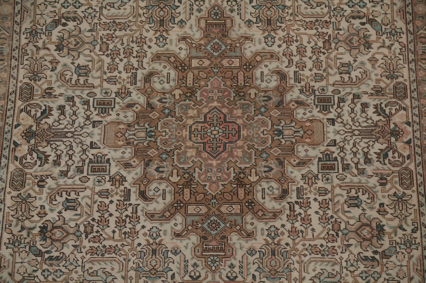 Distressed Tabriz Persian Area Rug 7x10