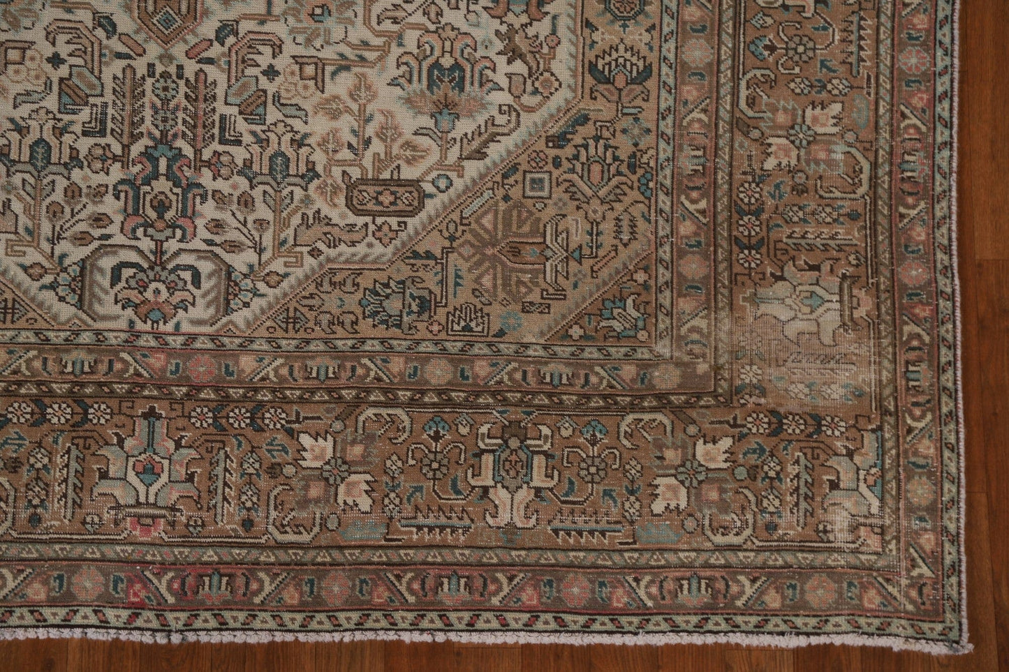 Distressed Tabriz Persian Area Rug 7x10