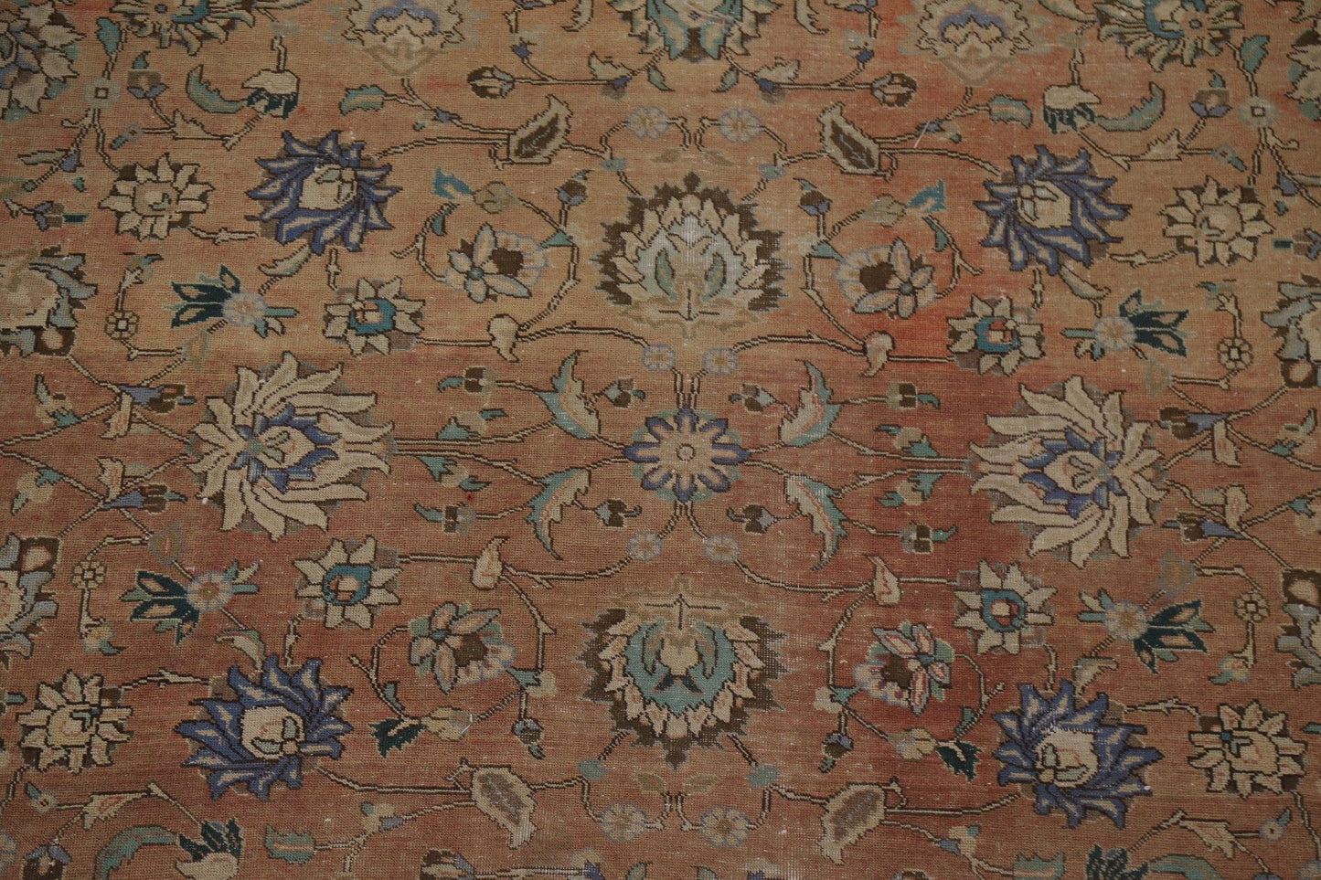 All-Over Floral Tabriz Persian Area Rug 9x12