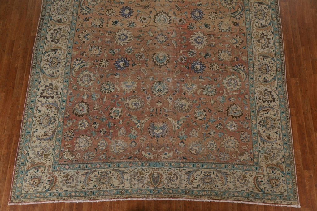 All-Over Floral Tabriz Persian Area Rug 9x12