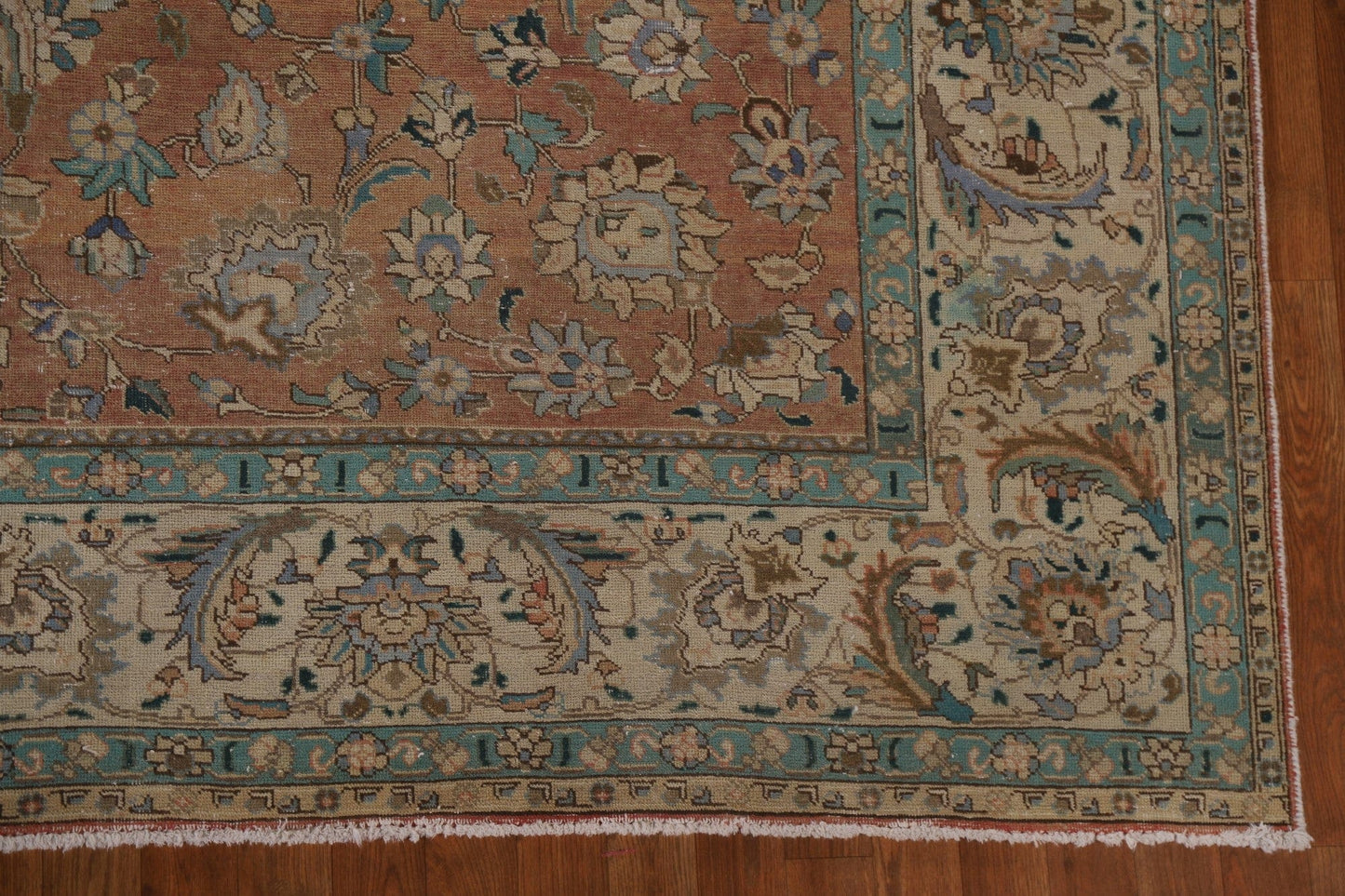 All-Over Floral Tabriz Persian Area Rug 9x12