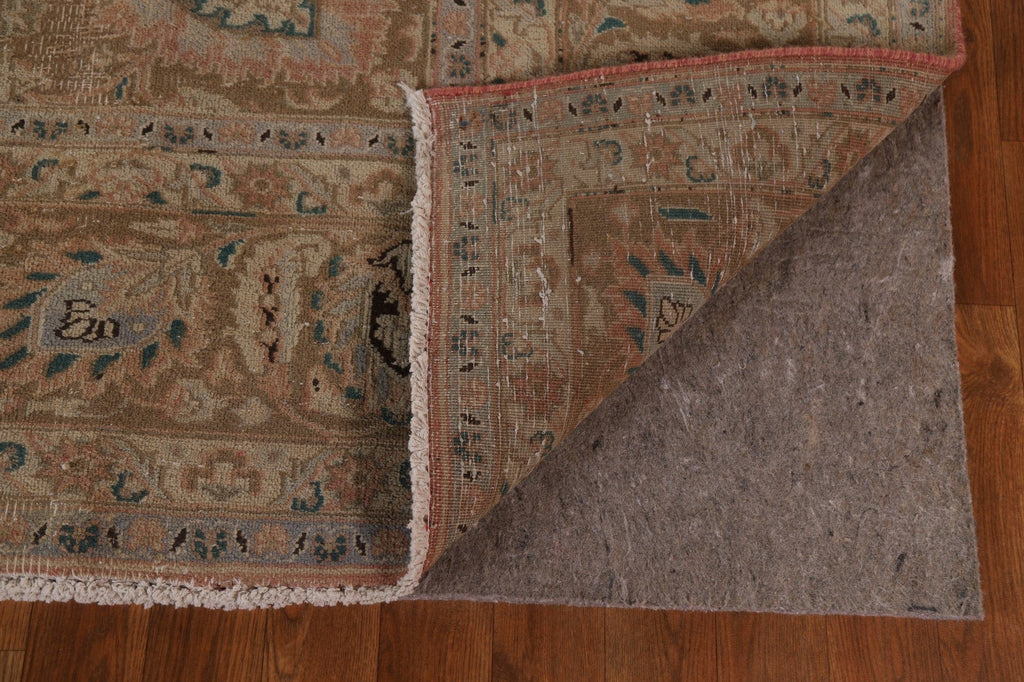 Distressed Mashad Persian Area Rug 10x13