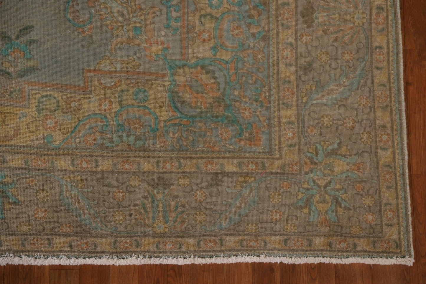 Distressed Over-Dyed Tabriz Persian Area Rug 8x11