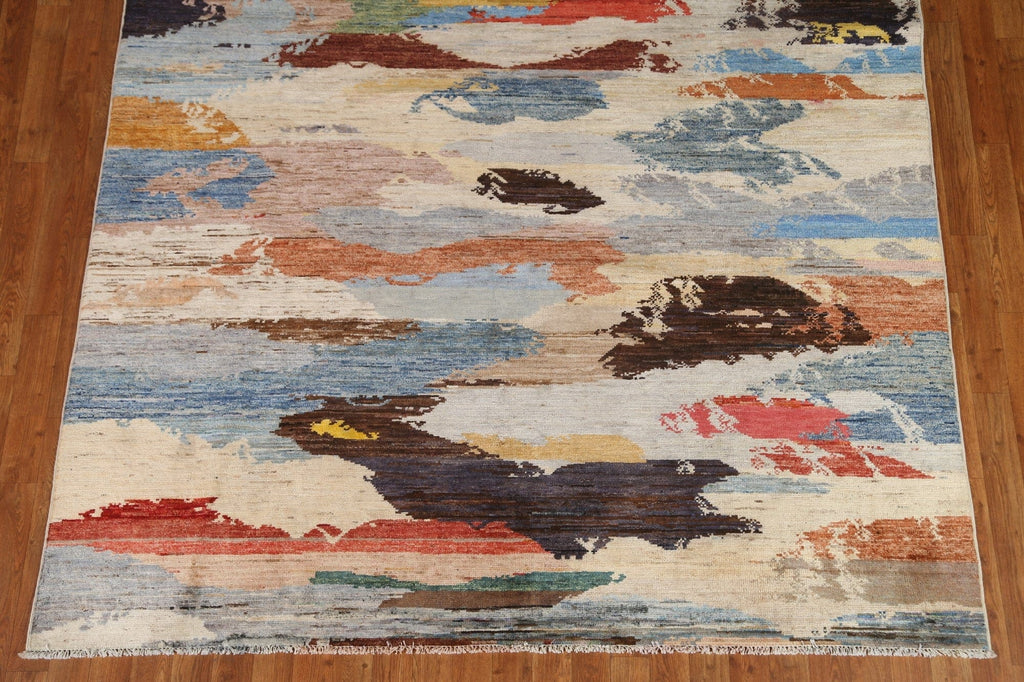 Contemporary Abstract Oriental Area Rug 7x8