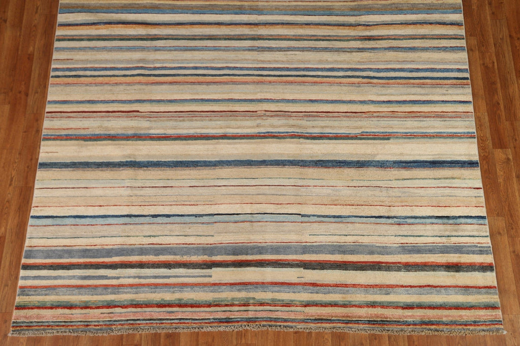 Striped Gabbeh Kashkoli Oriental Area Rug 7x10