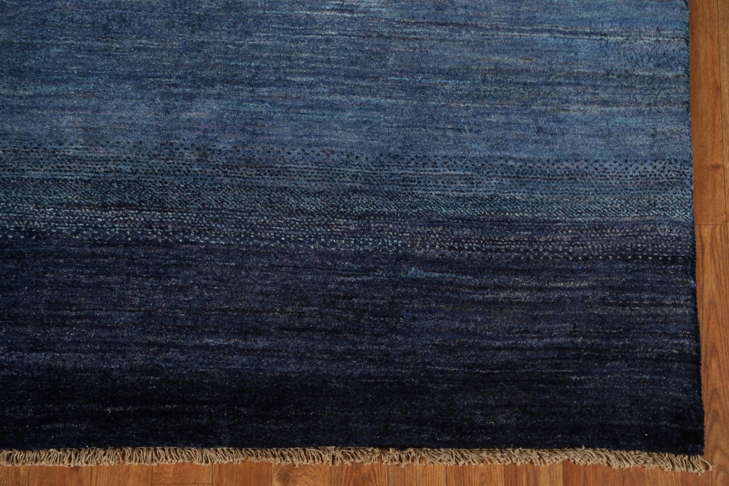 Striped Blue Gabbeh Oriental Area Rug 5x7