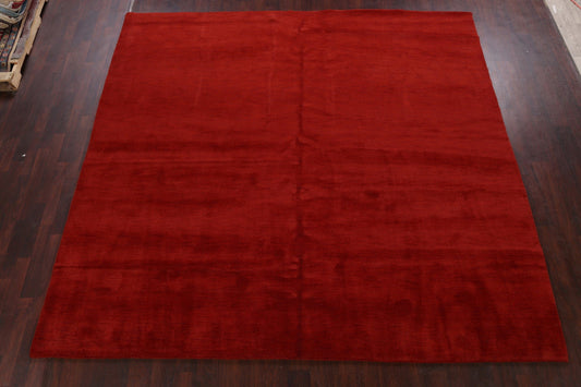 Red Square 10x10 Gabbeh Oriental Area Rug