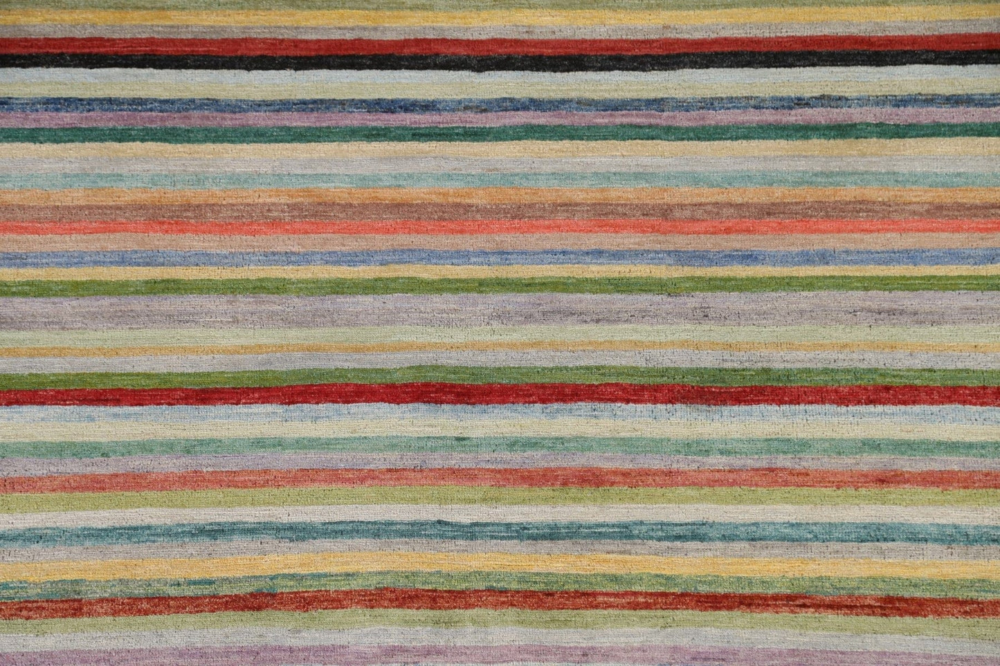 Striped Gabbeh Kashkoli Modern Area Rug 4x7