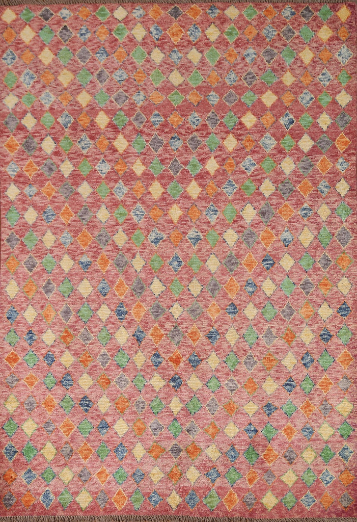 Geometric Gabbeh Kashkoli Oriental Area Rug 5x7