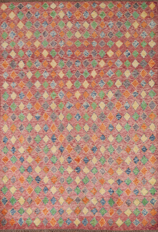 Geometric Gabbeh Kashkoli Oriental Area Rug 5x7