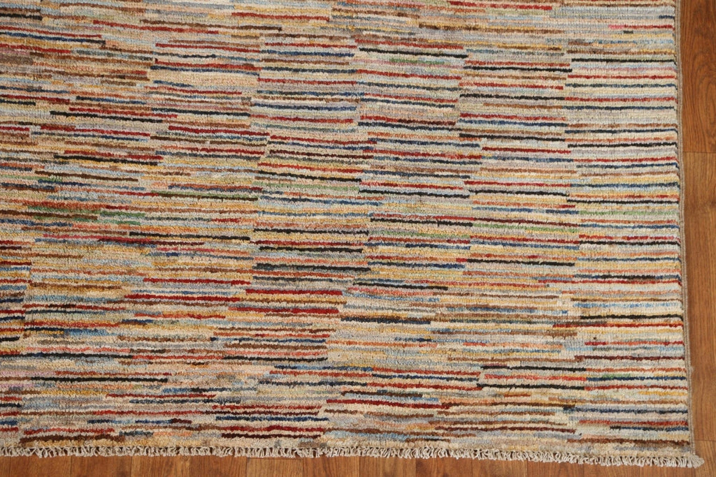 Striped Gabbeh Kashkoli Area Rug 7x10