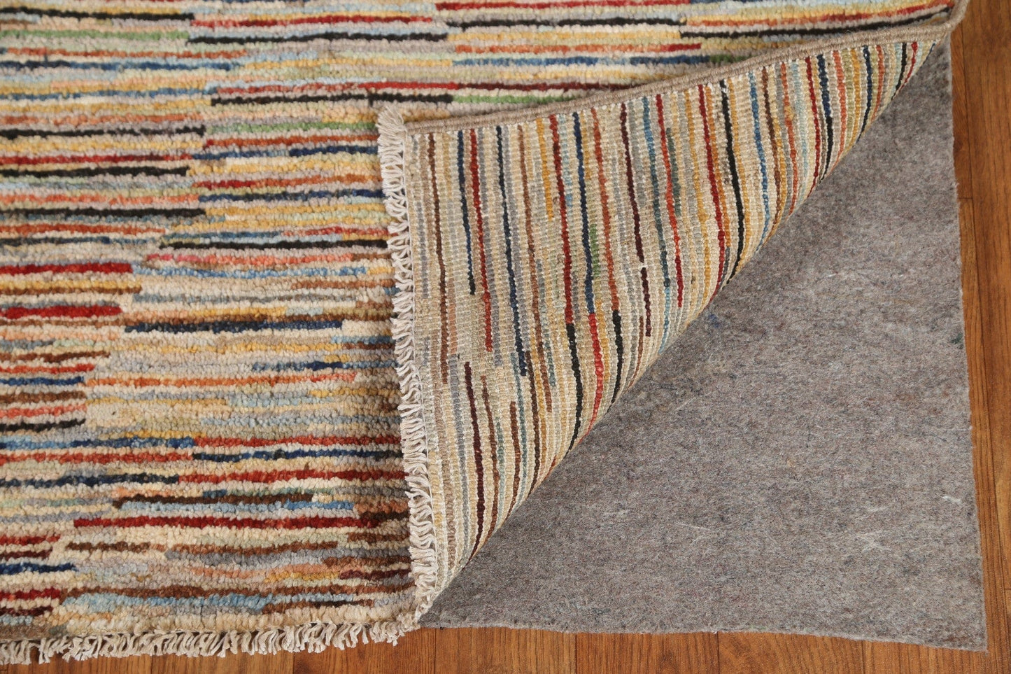 Striped Gabbeh Kashkoli Area Rug 7x10