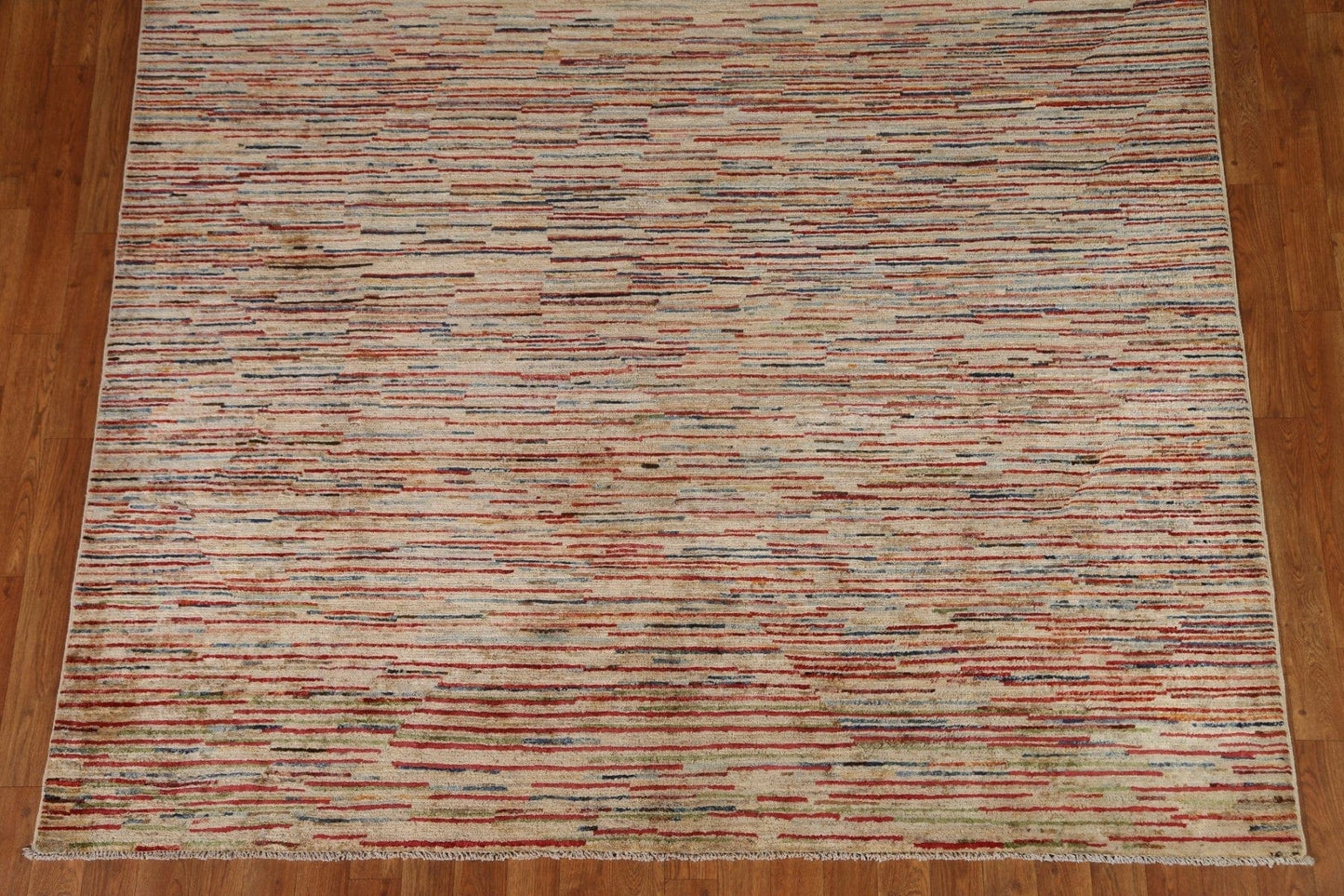 Striped Gabbeh Kashkoli Modern Area Rug 7x9