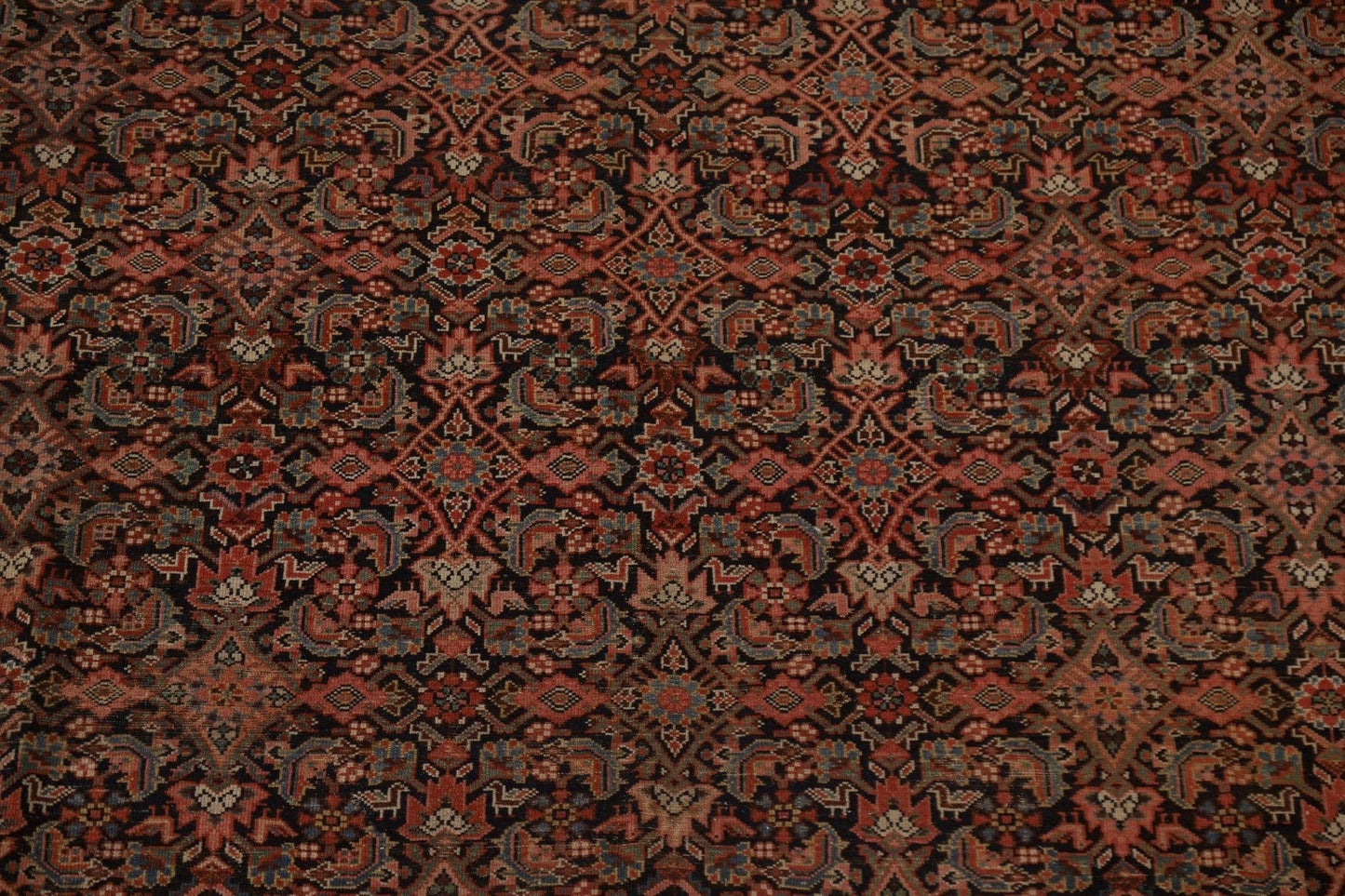 Pre-1900 Antique Malayer Vegetable Dye Persian Rug 8x11